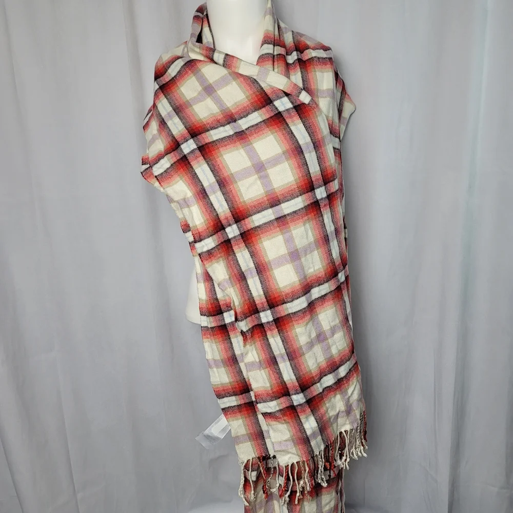 GAP Plaid Cozy Scarf Modal 76×25